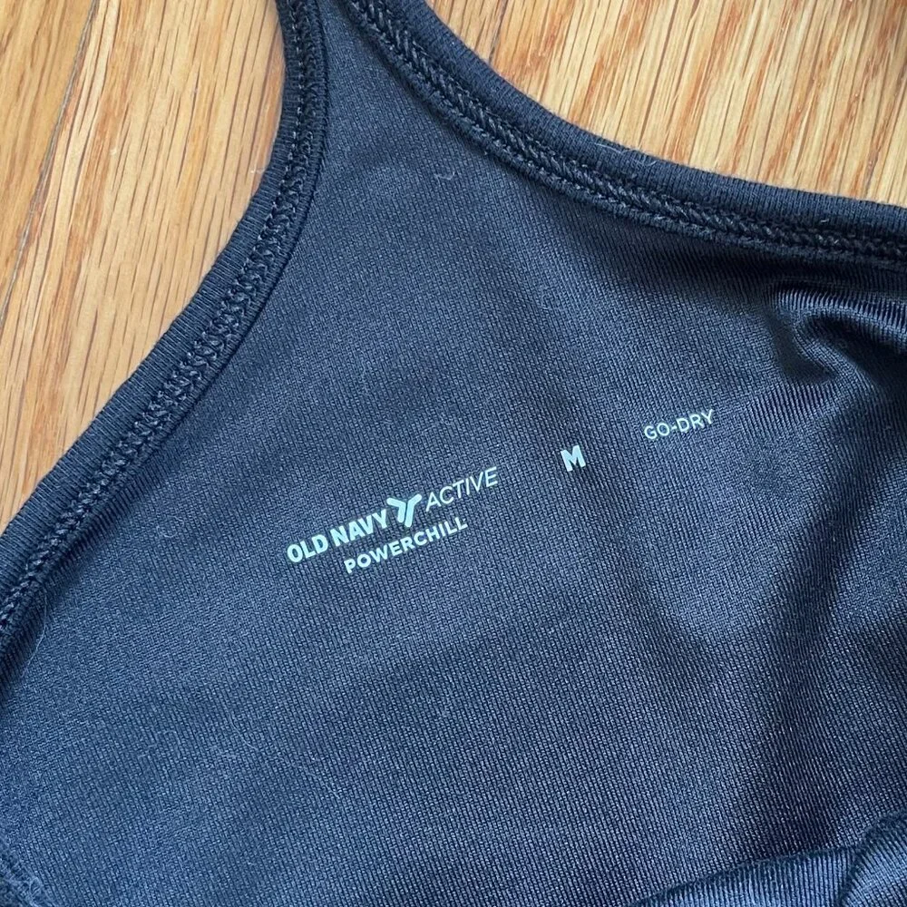 Old Navy PowerChill Cami Bodysuit for Women, Black Size M - Picture 3 of 3